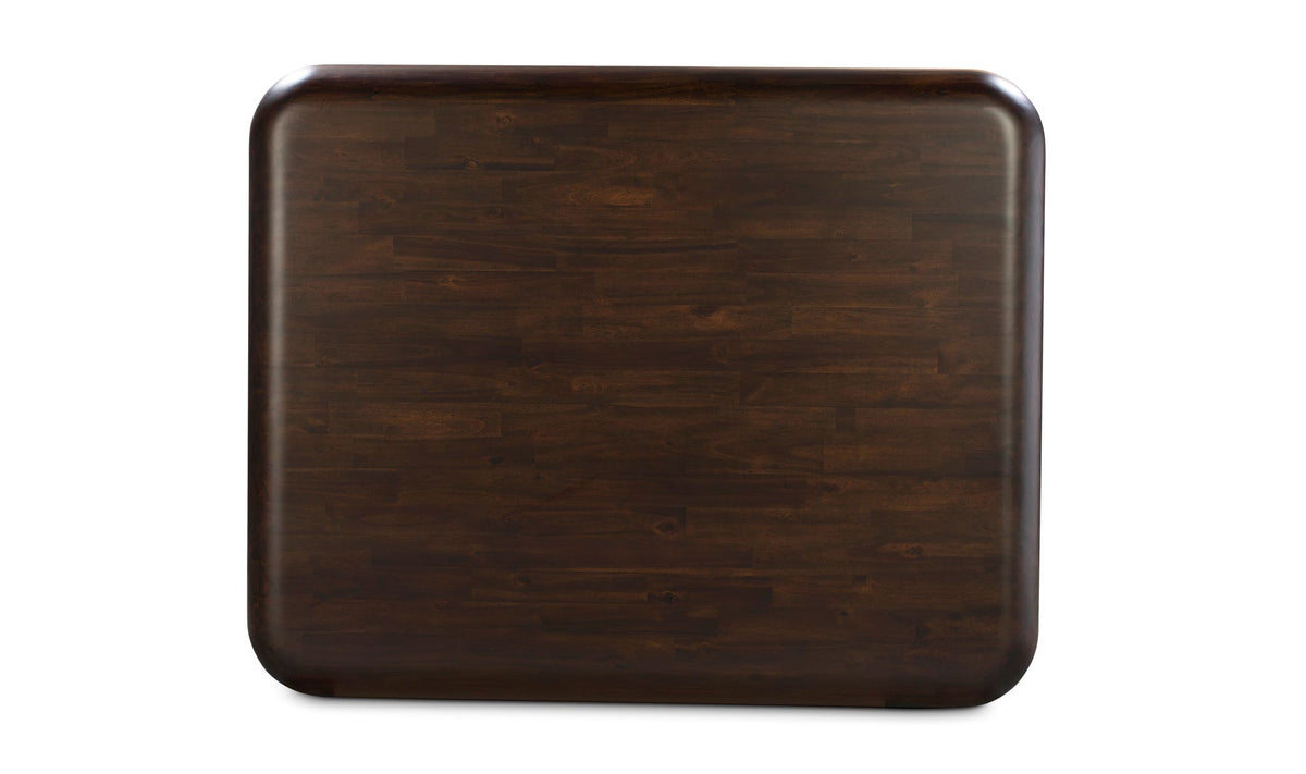 Redruth Coffee Table in Dark Brown — solid acacia detail