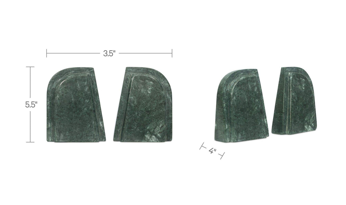 Zeeland Marble Bookends Set of 2 - Altera