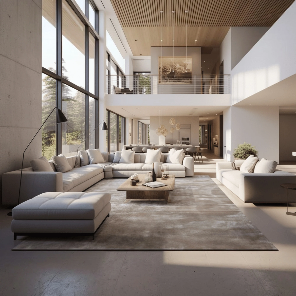 Zenith Modern Bamboo Fiber Rug